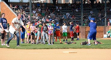 Kids take part in clinic at Doubleday Field